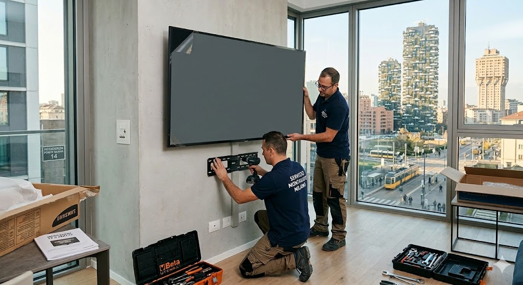 staffa tv milano montaggio