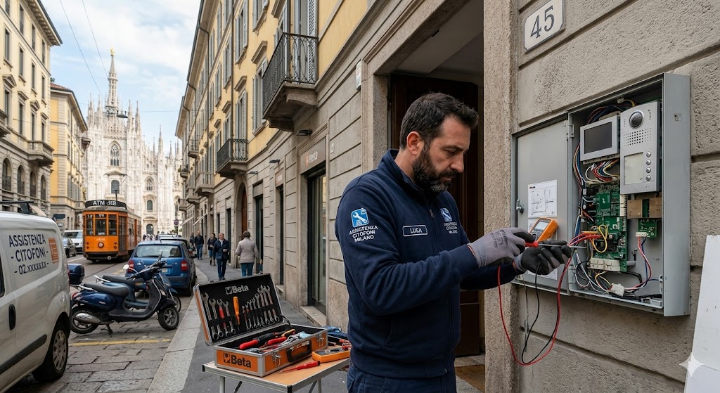 citofono non va milano