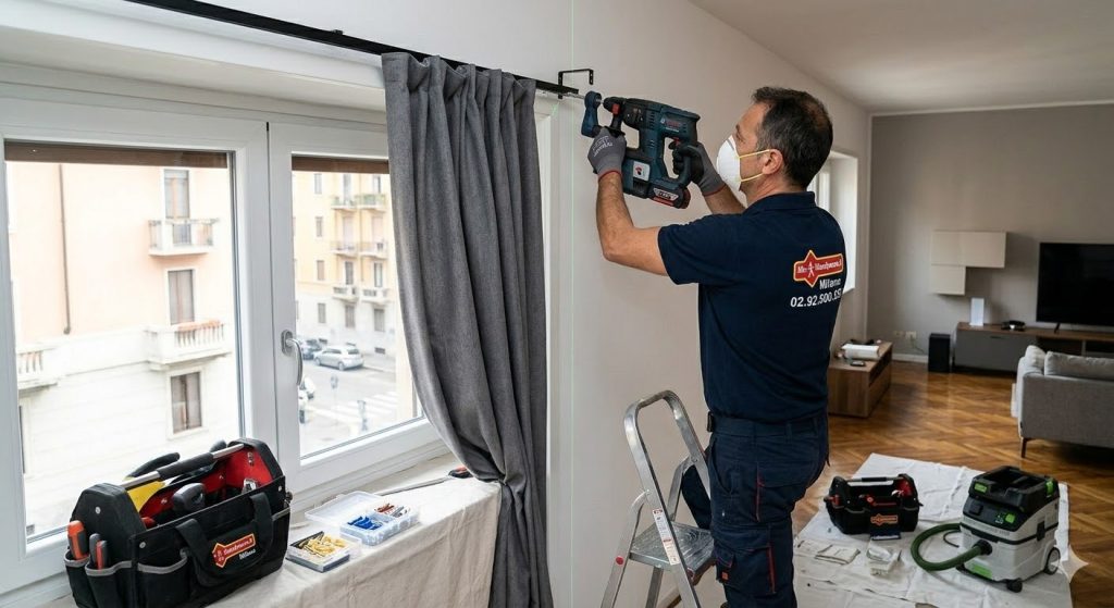 montaggio tende milano